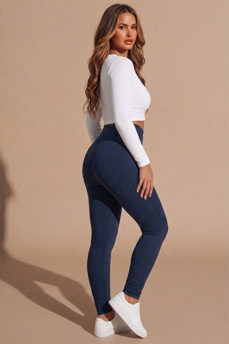 Fleece High Waisted Leggings - Image 2