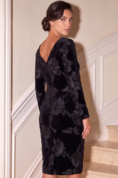 Velvet Cornelli Shift Dress - Image 3