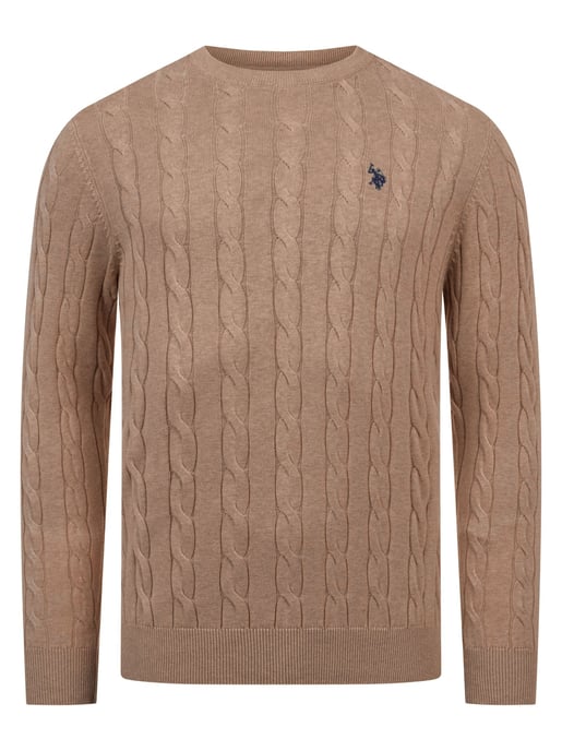 U.S. POLO ASSN. heren kabeltrui – 100% katoen - Image 1