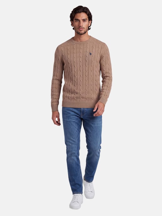 U.S. POLO ASSN. heren kabeltrui – 100% katoen - Image 4