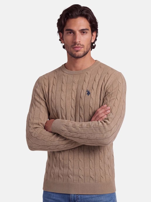 U.S. POLO ASSN. heren kabeltrui – 100% katoen - Image 6