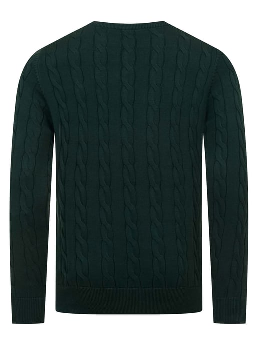 U.S. POLO ASSN. men’s cable knit jumper – 100% cotton - Image 3