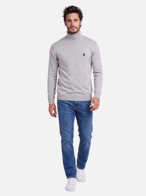 U.S. POLO ASSN. men’s turtleneck jumper – 100% cotton with embroidered logo - Image 4
