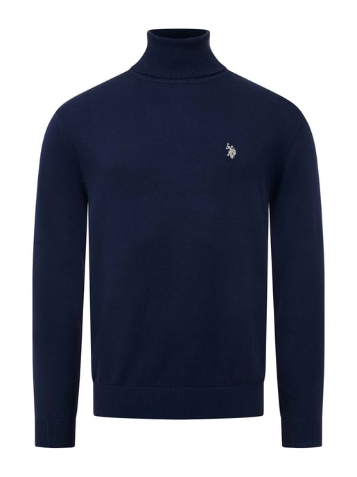 U.S. POLO ASSN. men’s turtleneck jumper – 100% cotton with embroidered logo - Image 1