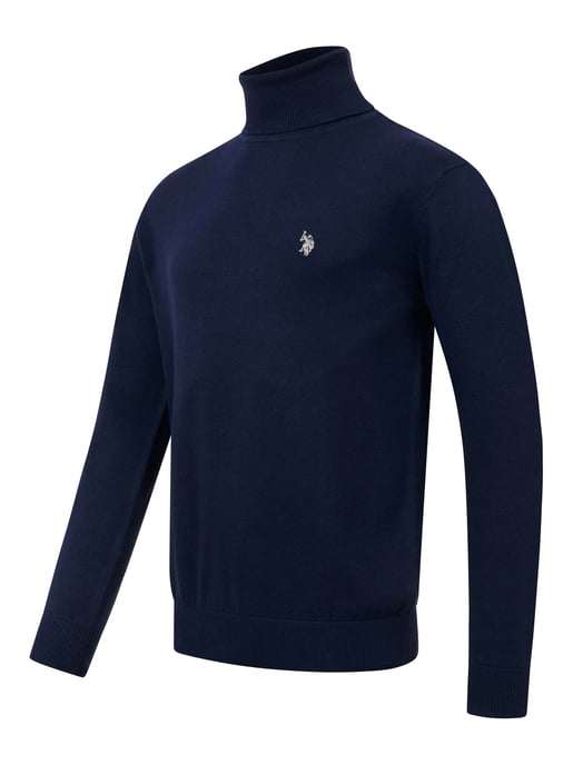 U.S. POLO ASSN. men’s turtleneck jumper – 100% cotton with embroidered logo - Image 2