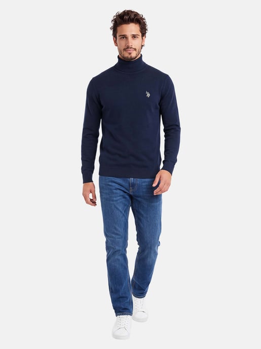 U.S. POLO ASSN. men’s turtleneck jumper – 100% cotton with embroidered logo - Image 4