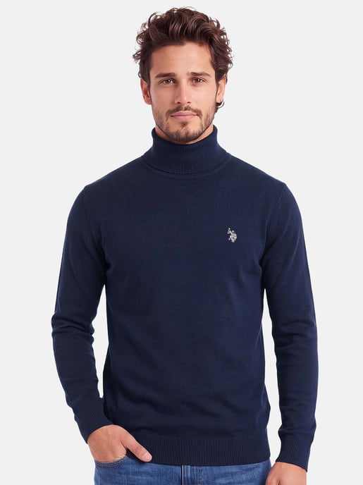 U.S. POLO ASSN. men’s turtleneck jumper – 100% cotton with embroidered logo - Image 5