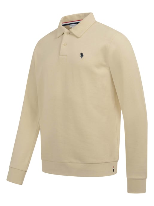 U.S. POLO ASSN. USEthaan men’s long sleeve sweat polo – button placket & embroidered logo - Image 2