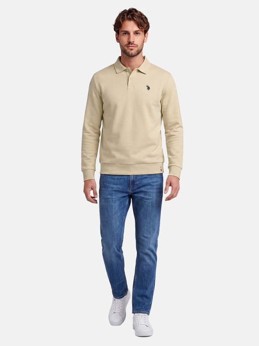 U.S. POLO ASSN. USEthaan men’s long sleeve sweat polo – button placket & embroidered logo - Image 4