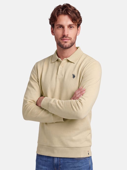 U.S. POLO ASSN. USEthaan men’s long sleeve sweat polo – button placket & embroidered logo - Image 6