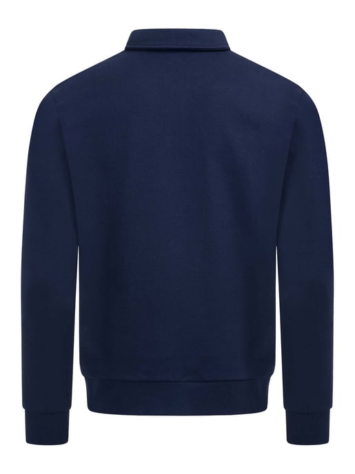 U.S. POLO ASSN. USEthaan heren sweatpolo met lange mouwen – knoopsluiting & geborduurd logo - Image 3
