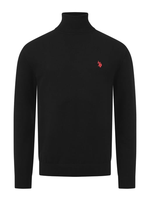 U.S. POLO ASSN. men’s turtleneck jumper – 100% cotton with embroidered logo - Image 1