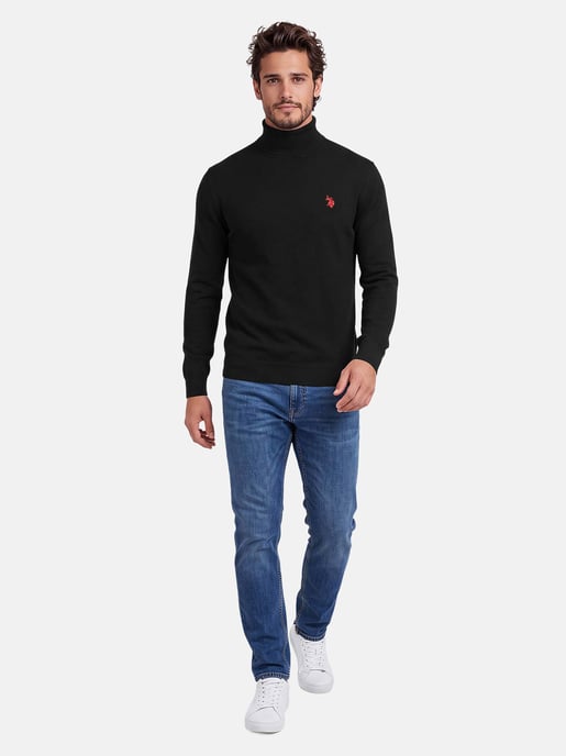 U.S. POLO ASSN. men’s turtleneck jumper – 100% cotton with embroidered logo - Image 4