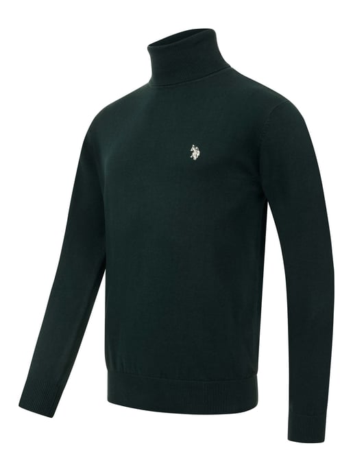 U.S. POLO ASSN. men’s turtleneck jumper – 100% cotton with embroidered logo - Image 2