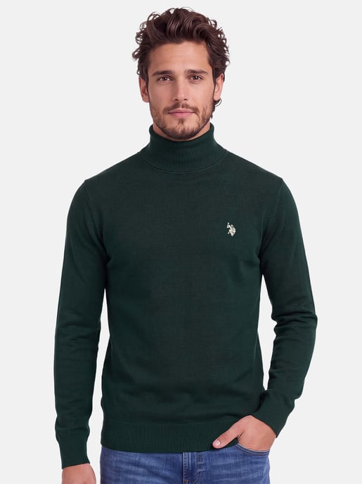 U.S. POLO ASSN. men’s turtleneck jumper – 100% cotton with embroidered logo - Image 5