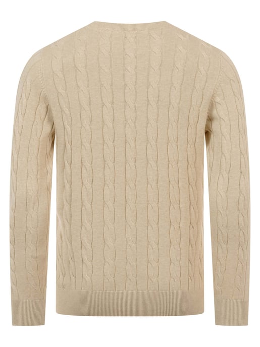 U.S. POLO ASSN. men’s cable knit jumper – 100% cotton - Image 3