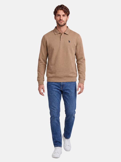 U.S. POLO ASSN. USEthaan men’s long sleeve sweat polo – button placket & embroidered logo - Image 4