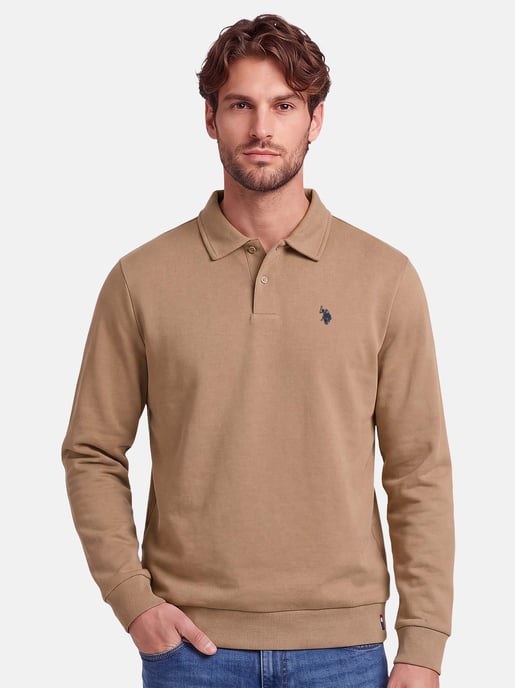 U.S. POLO ASSN. USEthaan men’s long sleeve sweat polo – button placket & embroidered logo - Image 5