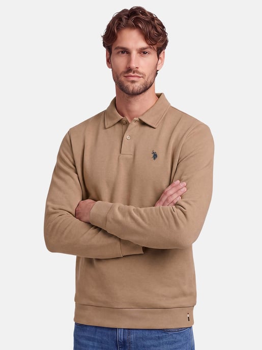 U.S. POLO ASSN. USEthaan men’s long sleeve sweat polo – button placket & embroidered logo - Image 6