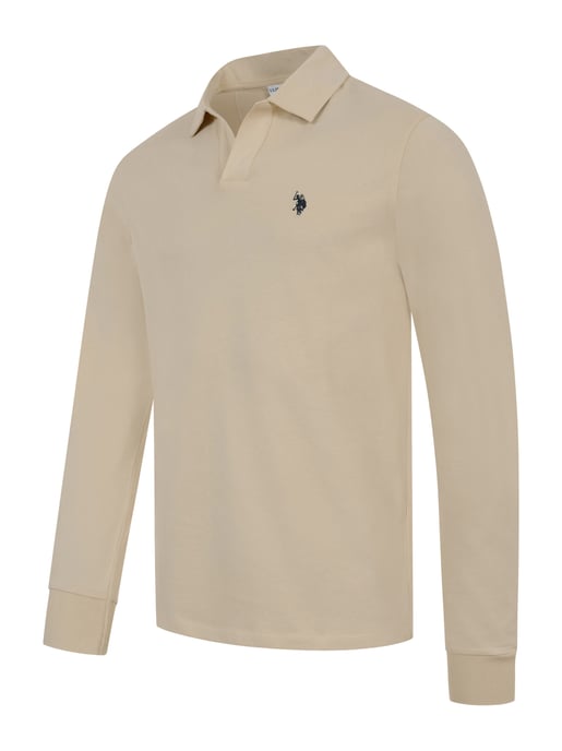 U.S. POLO ASSN. men’s long sleeve polo shirt – 100% cotton with embroidered logo - Image 2