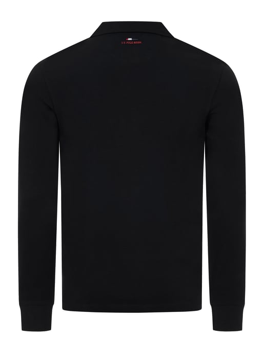 U.S. POLO ASSN. men’s long sleeve polo shirt – 100% cotton with embroidered logo - Image 3