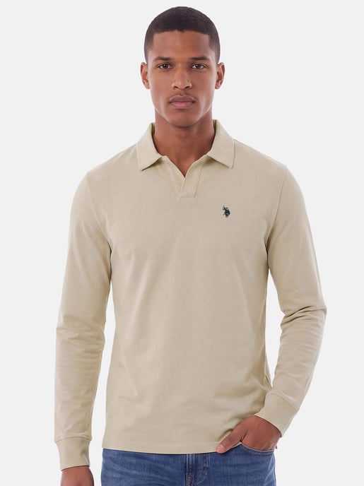 U.S. POLO ASSN. men’s long sleeve polo shirt – 100% cotton with embroidered logo - Image 5
