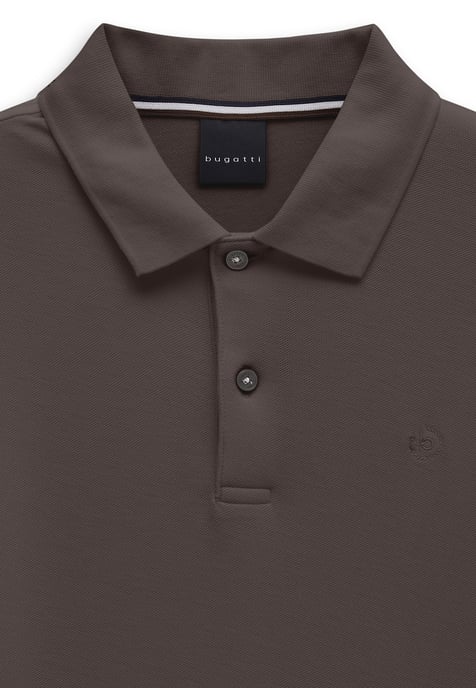 Bugatti Herren Polo-shirt van katoen met lange mouwen - Image 2