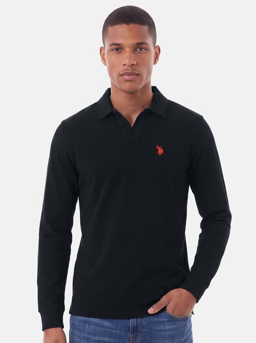 U.S. POLO ASSN. men’s long sleeve polo shirt – 100% cotton with embroidered logo - Image 5