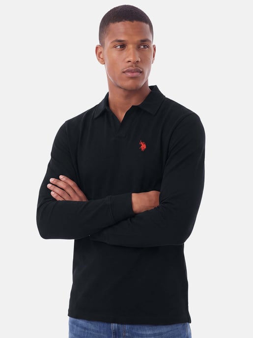 U.S. POLO ASSN. men’s long sleeve polo shirt – 100% cotton with embroidered logo - Image 6