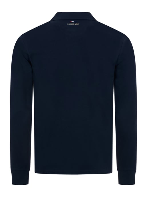 U.S. POLO ASSN. men’s long sleeve polo shirt – 100% cotton with embroidered logo - Image 3