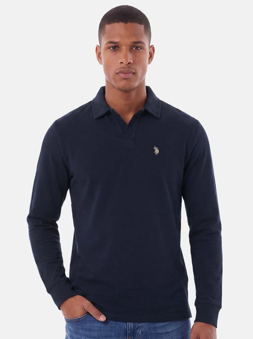 U.S. POLO ASSN. men’s long sleeve polo shirt – 100% cotton with embroidered logo - Image 5