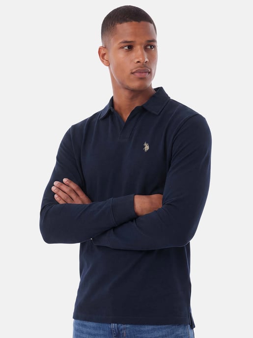 U.S. POLO ASSN. men’s long sleeve polo shirt – 100% cotton with embroidered logo - Image 6