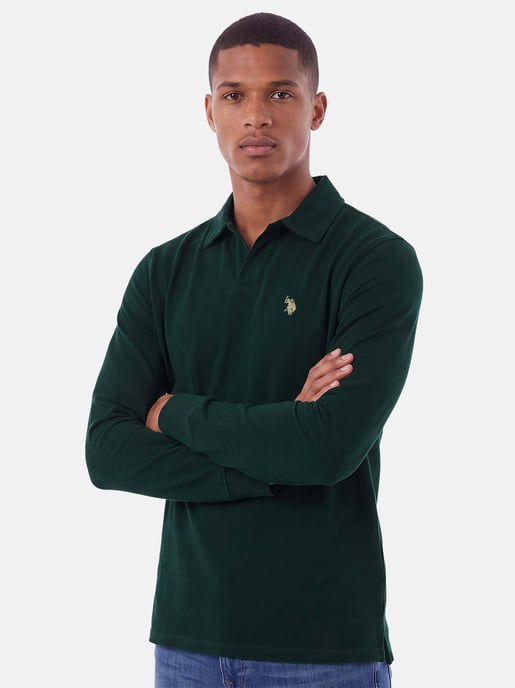 U.S. POLO ASSN. men’s long sleeve polo shirt – 100% cotton with embroidered logo - Image 6