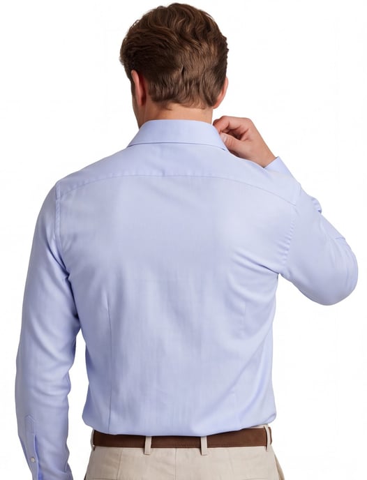 Overhemd John Miller Tailored fit lichtblauw strijkvrij - Image 2