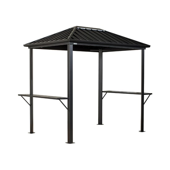 Sojag Dakota 68 aluminium bbq grillpaviljoen met zijplanken 2x2,5 m - Image 1