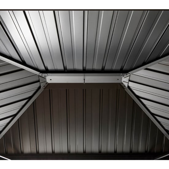 Sojag Dakota 68 aluminium bbq grillpaviljoen met zijplanken 2x2,5 m - Image 3