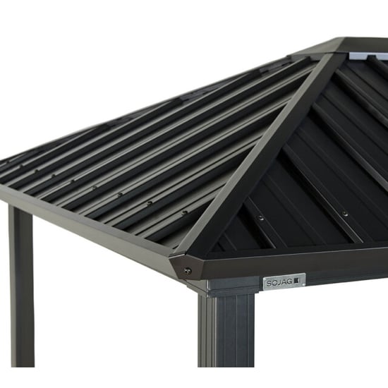 Sojag Dakota 68 aluminium bbq grillpaviljoen met zijplanken 2x2,5 m - Image 4