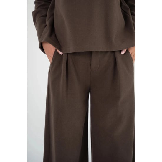 Corel Amsterdam ella pants wide milano brush flannel 1009-3353 20 brown - Image 3