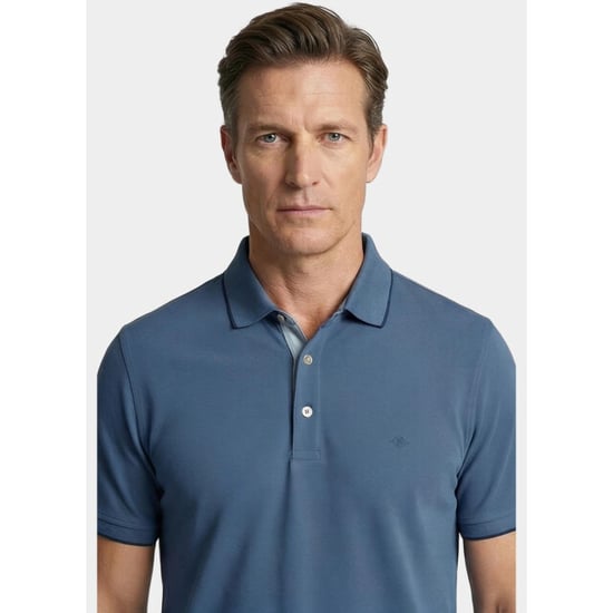 Baileys Polo heren poloshirt 2-tone solid 615214/64 - Image 5
