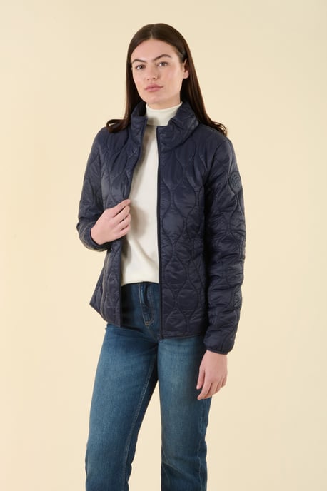 Navy Water Resistant Onion Quilted Jacket - Image 1