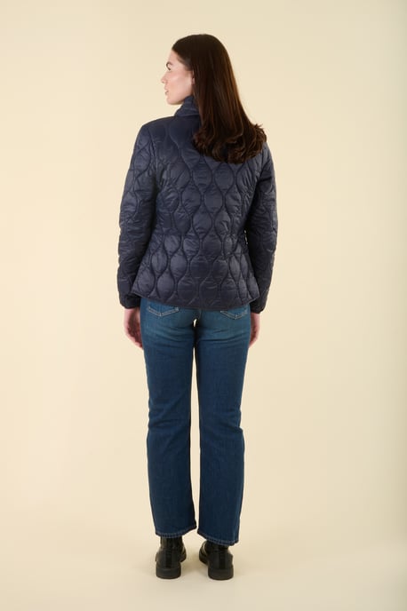 Navy Water Resistant Onion Quilted Jacket - Image 2