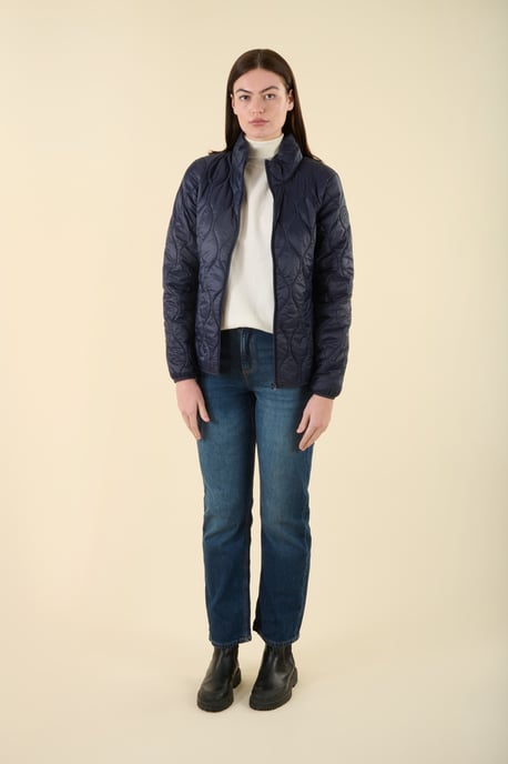 Navy Water Resistant Onion Quilted Jacket - Image 4