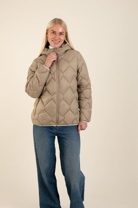 Stone Lightweight Water Resistant Quilted Jacket - Image 1