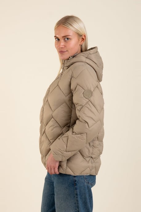 Stone Lightweight Water Resistant Quilted Jacket - Image 2