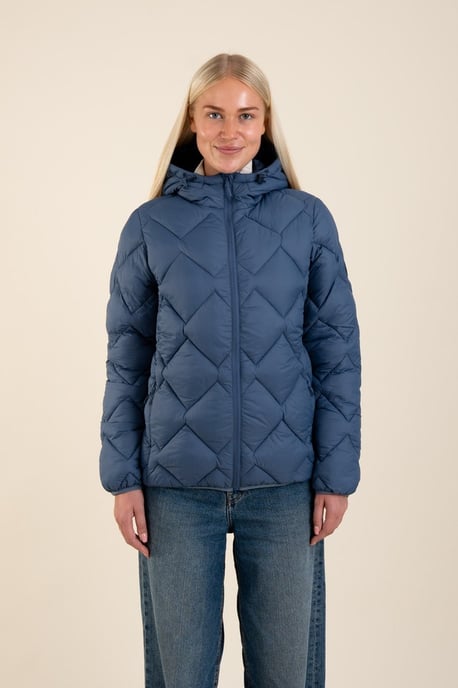 Blue Lightweight Water Resistant Quilted Jacket - Image 3