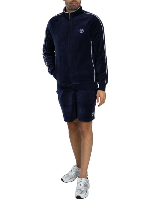 SERGIO TACCHINI TASSO VELOUR TRACK TOP MARITIME BLUE/WHITE - Image 6
