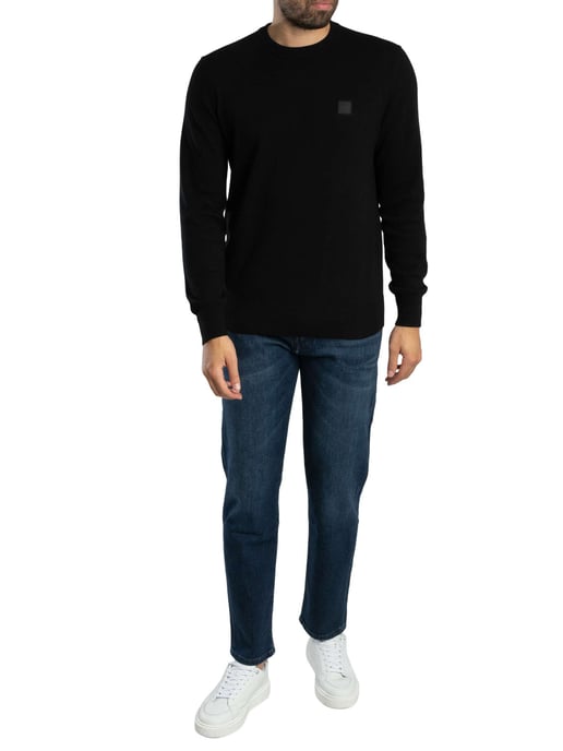 BOSS Orange Re.Maine Regular Fit Jeans i Mörkblå Komfort-Stretch Denim - Image 6