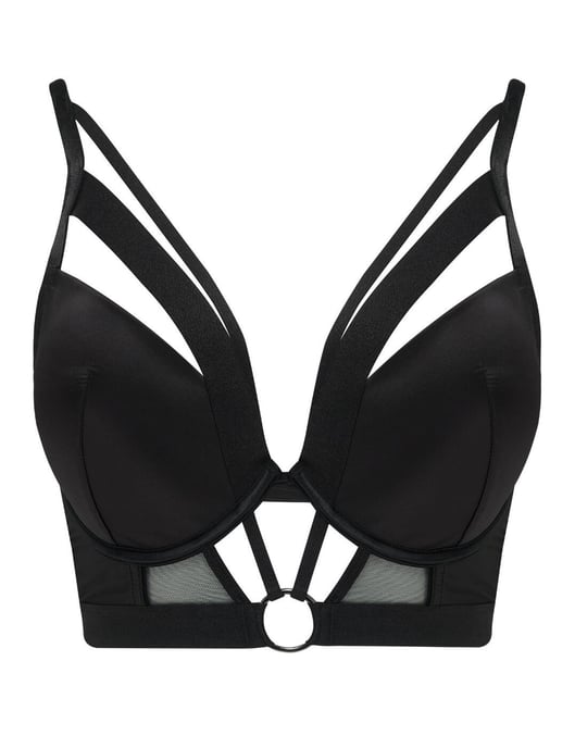 Contradiction By Pour Moi Obsessed Push Up Longline Bra - Black - Image 2