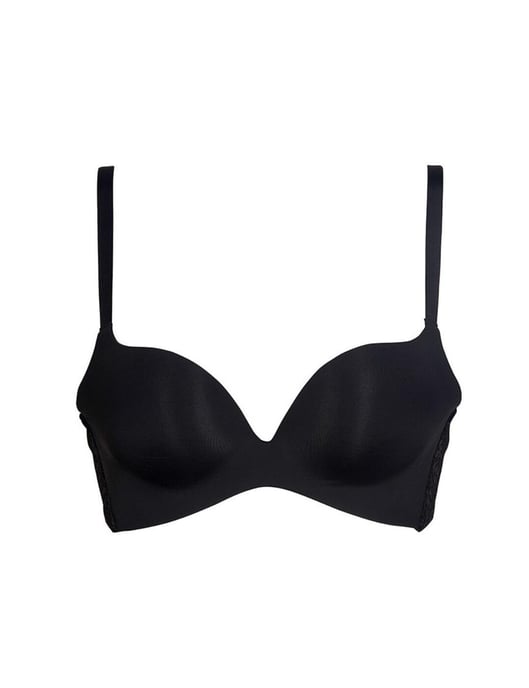 After Eden Basic Non Wired Push Up Bra - Black - Image 3