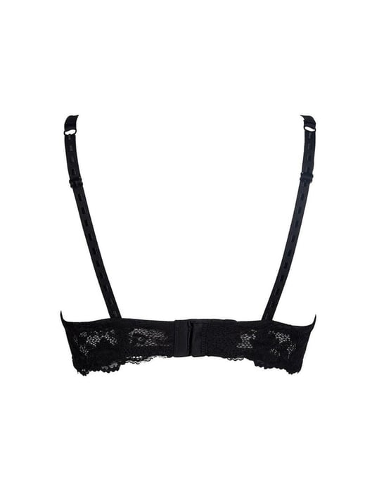 After Eden Basic Non Wired Push Up Bra - Black - Image 4